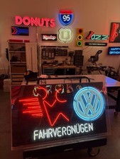 Original Vintage Volkswagen Dealership Neon Sign 5x3 Ft picture