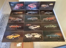 1978 Chevrolet 32” x 18” Chevy Dealer Poster Set of 15-Corvette, Camaro, Pickup picture
