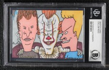 Beavis And Butthead MTV IT Pennywise Original Art Sketch Card 1/1 BAS picture