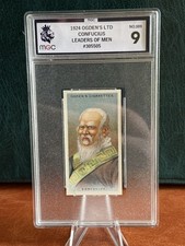 102 yr OLD ORIGINAL CONFUCIUS CARD CHINA EOGDENS RARE HIGH GRADE MINT TC2B6 picture
