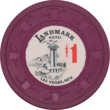 Landmark Casino Las Vegas Nevada $1 Chip 1967 picture