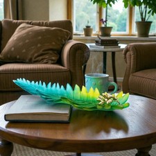 ​Daum Palm Beach – Large Leaf Bowl By Emilio Robba 225 pieces SKU: 05782 picture
