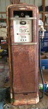 Vintage 1930’s 1940's Gas Pump -Mancave Decor Restoration Project Rusty picture
