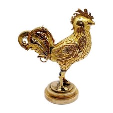 Earl of Warwick Henry Richard Greville Gold Rooster Intaglio Wax Seal Matrix UK picture