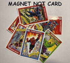 VINTAGE 1992 MARVEL MASTERPIECES FLEXIBLE REFRIGERATOR  MAGNETS 2”x3” picture