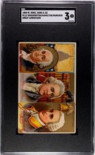 Great Americans N112 - Washington Hamilton Hancock SGC 3 Highest Graded 🔥 POP1 picture