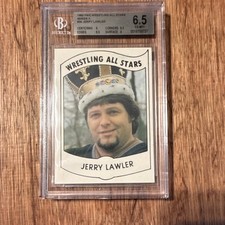 PWE 1982 Wrestling All Stars Jerry Lawler #34 Graded BGS 6.5 Card picture