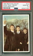1964 Topps - John Lennon, The Beatles Color 1st Edition Rookie Pop 3 picture