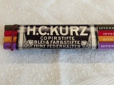 12 VINTAGE H.C.KURZ-GERMANY-NUREMBERG-GRAPHITE №2-HB-PENCILS-1930s- ULTRA RARE picture