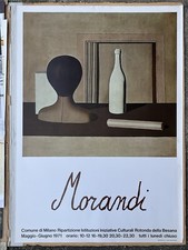 Manifesto Giorgio Morandi, Exhibition at the Rotonda della Besana - Milan, 1971 picture