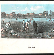 1870's Baseball Ext. RARE Short Stop Harris & Son Inner Cigar Box Label SR.L.sS picture