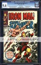 Iron Man & Sub-Mariner #1 CGC 9.6 1968 Avengers Thor Hulk WP G5 162 cm clean picture