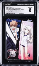 2005 VIDEO GAME PHONE CARDS - FATE/STAY NIGHT #041 TAIGA & ILLYASVIEL CGC 8 picture