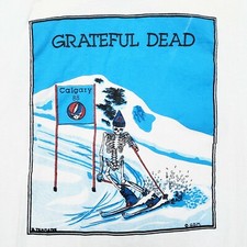 Vtg 80s GRATEFUL DEAD Calgary Spring Tour Tshirt Single Stitch Tee 1988 XL RARE picture