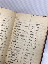 WWII Sailor’s Journal from USS Dorothea L Dix Neat & Legible Battles Ports Notes picture