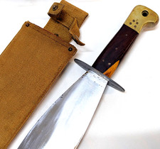 Rare WW2 British smatchet fighting knife & sheath-part 1990’s Australian hoard picture