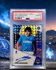2020 Panini Mosaic Serie A Diego Maradona AUTO #DM PSA 10 GEM MINT Napoli POP 11 picture