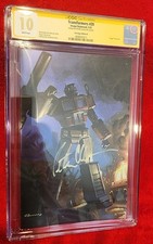 Transformers #20 CGC 10.0 SS Peter Cullen Fan Expo Ed B Virgin Foil Cover 1 Mint picture