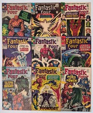 Fantastic Four Silver Age Lot ☆9 #51-60*FN Dr Doom, Black Panther 1966Jack Kirby picture