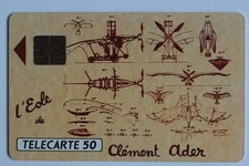 France Privée Éole 2 smart phone card, Clément Ader 1990 (55360) picture