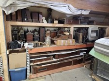 Massive Lot of A Clockmaker's Vintage Antique Clock Collection German Wall Desk picture