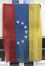 Very Large Venezuela Flag 275 x 180cm 9ft x 6ft Panel Sewn Brass Clips Superb picture