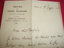 Las René Doumic, Director of the Review of the Two Worlds, 4 September 1922 picture