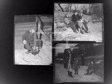 3 1945 Central Park Ice Skating Manhattan NYC FAMOUS PHOTOGRAPER Negative Lot picture