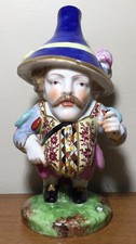 Antique 19th c English Regency Derby Porcelain Figure Mansion House Dwarf Samson picture