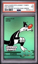 2024 FLEER LOONEY TUNES METAL UNIVERSE 1997 RETRO GREEN PMG /10 PRECIOUS GEM  picture