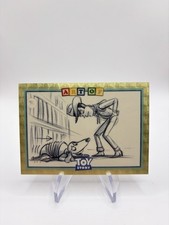 2025 Topps Disney Toy Story Art Of Toy Story Woody & Slinky 1/1 Superfractor picture