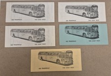 Vintage 1963 Denver Tramway Bus Schedule Lot (5) – Route 14, Route 64, Route 83 picture