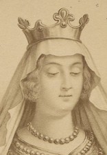 ST CLOTILDA, FRENCH. CDV OF ARTWORK. PARIS, FRANCE. picture