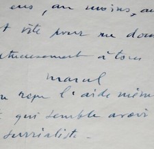 Beautiful letter from Marcel Duchamp to the Waldbergs on the workshop on rue Larrey picture