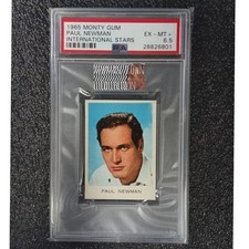 🏆 Monte Gum Int'l Paul Newman Card PSA Newman's Own Collection picture