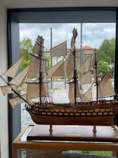 San Ildefonso Wooden Ship Model 125cm (50in) Handcrafted Display picture