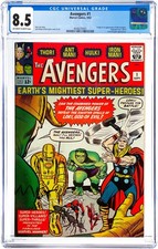 Avengers #1 CGC 8.5 1963 Marvel Comics Origin & 1st Appearance First Issue 9/63 picture
