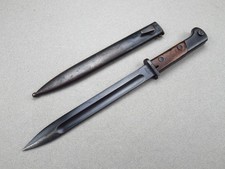 German Captured Pre-WWII Polish K98 Wz.29 M1930 Mauser Bayonet Scabbard RADOM picture