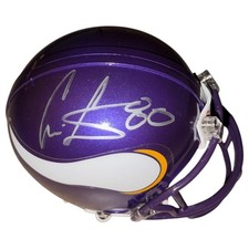 Cris Carter Autographed Minnesota Vikings Mini Helmet - JSA picture