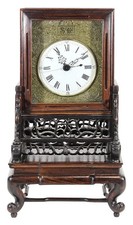Antique Chinese bracket clock executed by Yu Chang/1880-1930 picture