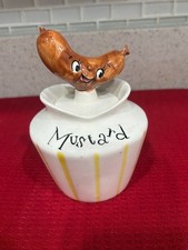 Exceptionally Rare Vintage Lefton Mustard Pixieware Hot Dog Spoon picture