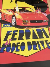Ferrari F348 SPIDER DEBUT BANNER 1993 Rodero Drive Beverly Hills 2 Sided Vinyl picture