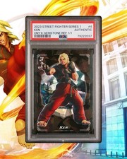 2023 Cardsmiths Street Fighter Series 1 Ken #4 Onyx Gemstone Refractor 1/1 PSA picture