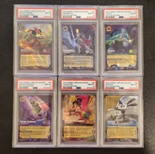 Disney Lorcana D23 Expo Promo 2024 Complete Sequential Set, PSA 10 picture