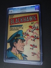 Blackhawk #12 CGC 7.0 1946 Quality Comics Fall War Al Bryant Golden Age picture