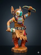 Stunning Kachina Hopi - Comanche - by David Roy - 16 inches Tall  picture