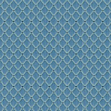 Brunschwig & Fils Diamond Uphol Fabric- Amoy Trellis French Blue 3.3yd 8012117.5 picture