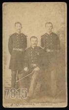 J. Williams Boudoir Cabinet Card HONOLULU RIFLES Soldier Rare 1880s Hawaii Photo picture