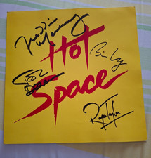 Freddie Mercury Queen Group Dedication + Hot Space COA picture