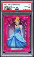 2024 Topps Chrome Disney Sapphire Cinderella Padparadscha 1/1  picture
